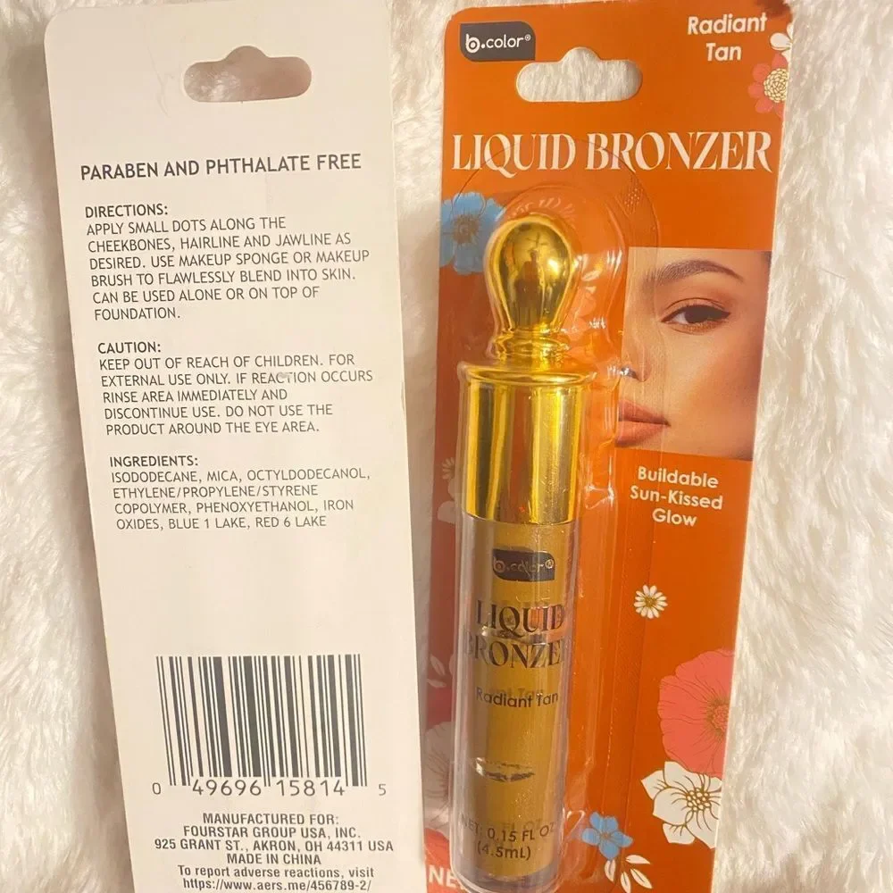 🛍️ B Color Liquid Bronzer For Face. Radiant Tan/ Sunset Glow. Set Of 2💥